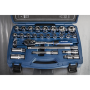 Sealey Premier Socket Set 1/2" Sq Drive 26 Piece with Ratchet Wrench