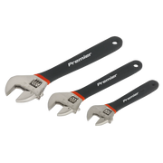 Sealey Premier Adjustable Wrench Set 3 Piece AK907 Jaw Capacity 20-30mm