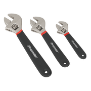 Sealey Premier Adjustable Wrench Set 3 Piece AK907 Jaw Capacity 20-30mm