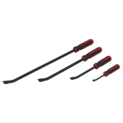 Sealey Premier Angled Pry Bar Set 4 Piece with Hammer Cap 200-610mm
