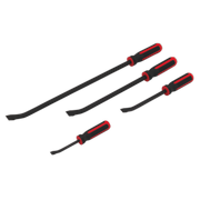 Sealey Premier Angled Pry Bar Set 4 Piece with Hammer Cap 200-610mm