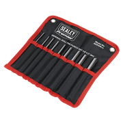 Sealey Premier Roll Pin Punch Set 9 Piece Imperial 1/8-1/2"