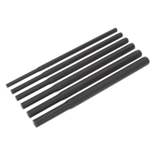 Sealey Premier Heavy-Duty Parallel Pin Punch Set 6 Piece Ø10-20mm