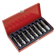 Sealey Premier Hex Socket Bit Set 1/2"Sq Drive 8 Piece