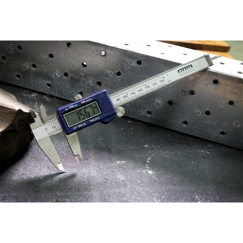 Sealey Digital Vernier Caliper 150mm (0-6") AK962EV