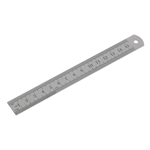 Sealey Stainless Steel Rule 6" (150mm) Measuring Tool