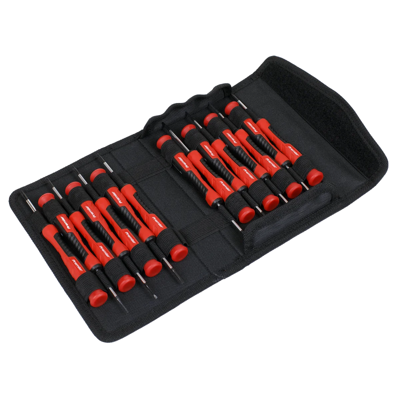 Sealey Premier Precision Screwdriver Set 15 Piece - High Quality S2 Steel