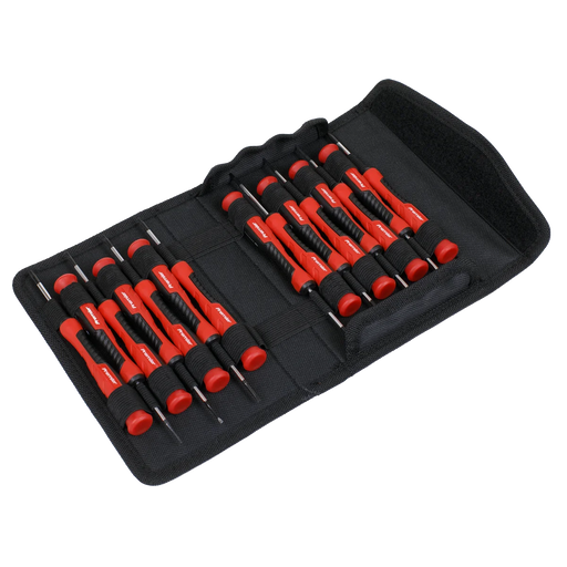 Sealey Premier Precision Screwdriver Set 15 Piece - High Quality S2 Steel