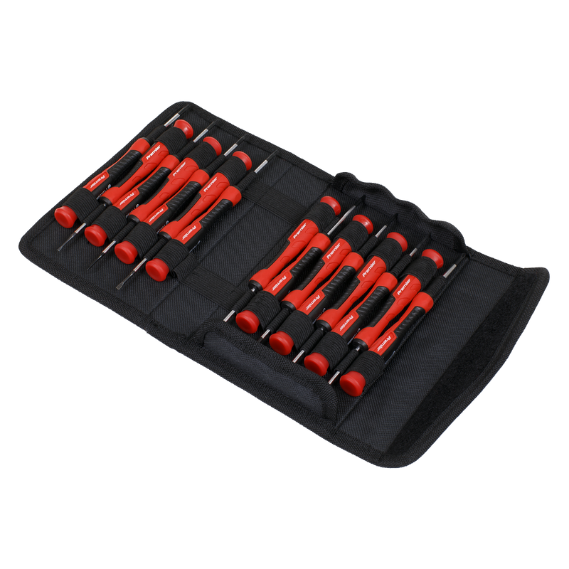 Sealey Premier Precision Screwdriver Set 15 Piece - High Quality S2 Steel