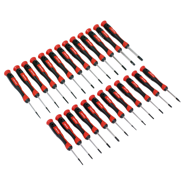 Sealey Premier Precision Screwdriver Set 25 Piece - High Quality S2 Steel