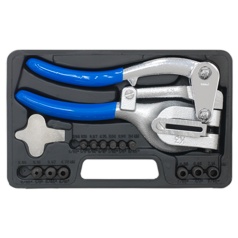 Sealey Metal Punch Set 14 Piece - Heavy-Duty Steel, 1.35kg