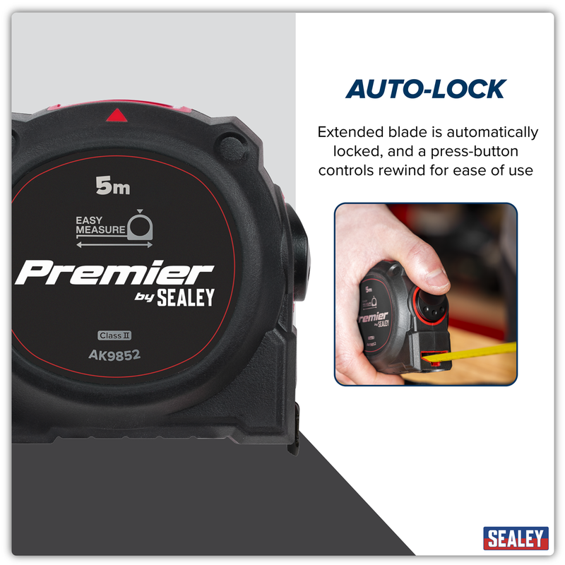 Sealey Premier Tape Measure 5m x 19mm Model AK9852