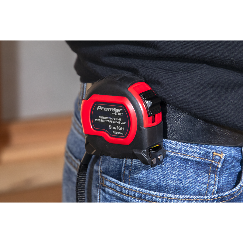 Sealey Premier Tape Measure 5m x 19mm - Display Box of 12