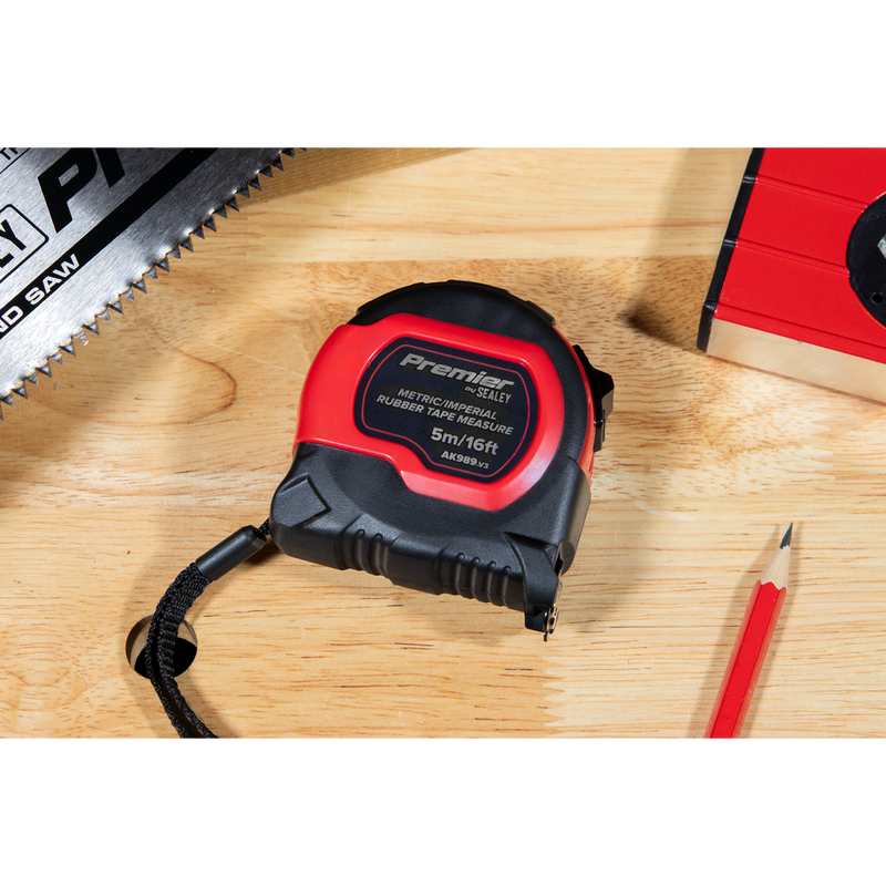 Sealey Premier Tape Measure 5m x 19mm - Display Box of 12
