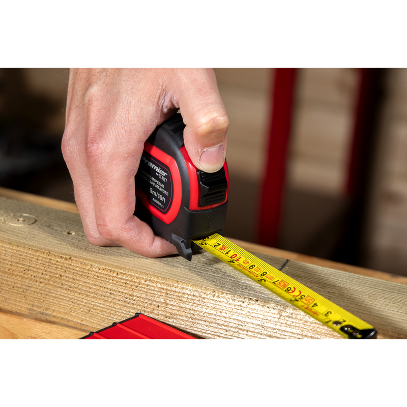 Sealey Premier Tape Measure 5m x 19mm - Display Box of 12