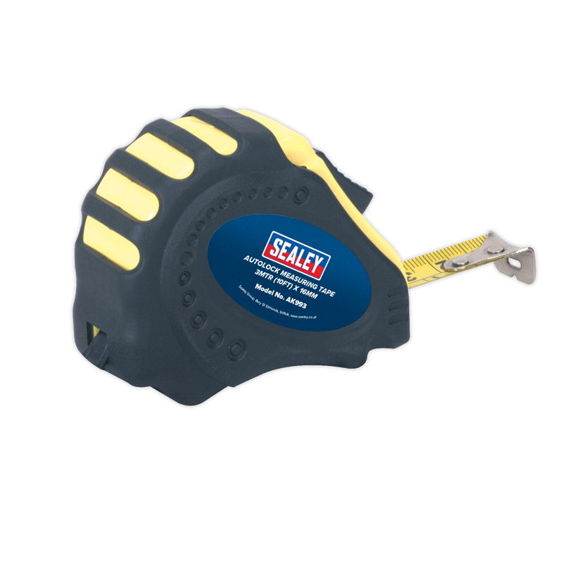 Sealey Tape Measure 3m x 16mm Auto Lock Model AK993