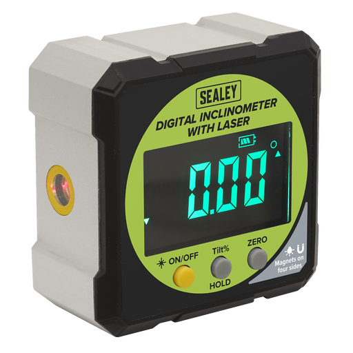Sealey Digital Inclinometer AK9991 with Laser Line