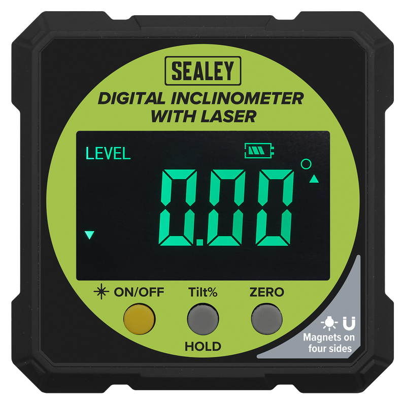 Sealey Digital Inclinometer AK9991 with Laser Line