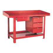 Sealey Steel Workbench AP1015 1.5m with Drawer & 1000kg Capacity