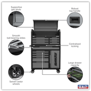 Sealey Tool Chest & Rollcab AP1080GR 12 Drawer Grey