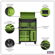 Sealey Tool Chest & Rollcab AP1080HVG 12 Drawer Green