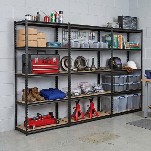 Sealey Racking Unit 5 Shelves 220kg Capacity Per Level Set of 3