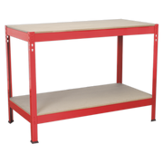 Sealey AP1210 Steel Workbench 1.2m with Wooden Surface