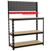 Sealey Steel Workbench AP12601 1000mm with Pegboard