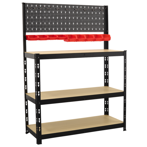 Sealey Steel Workbench AP12601 1000mm with Pegboard