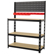 Sealey Steel Workbench AP12601 1000mm with Pegboard