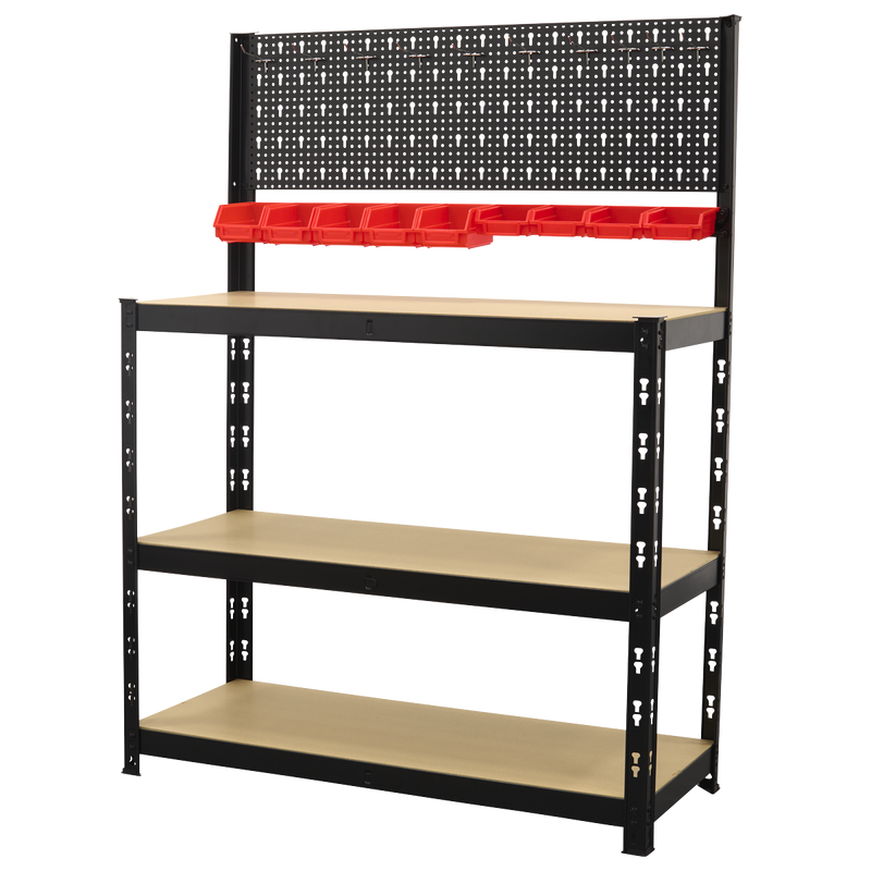 Sealey Steel Workbench AP12601 1000mm with Pegboard