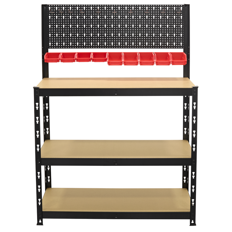 Sealey Steel Workbench AP12601 1000mm with Pegboard
