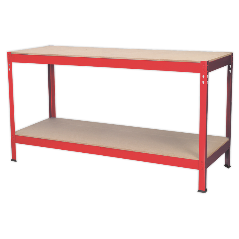 Sealey Workbench AP1535 1.53m Steel Frame with Wooden Surface