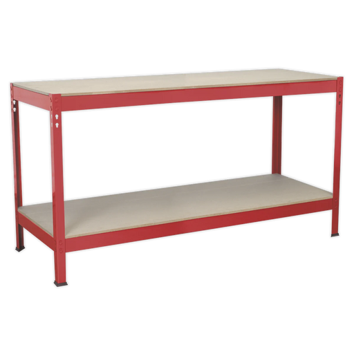 Sealey Workbench AP1535 1.53m Steel Frame with Wooden Surface