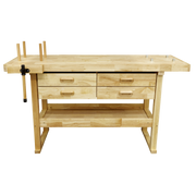 Sealey Woodworking Bench AP1640 1520x620x820mm with 4 Drawers