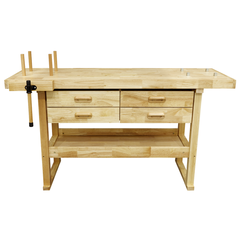 Sealey Woodworking Bench AP1640 1520x620x820mm with 4 Drawers
