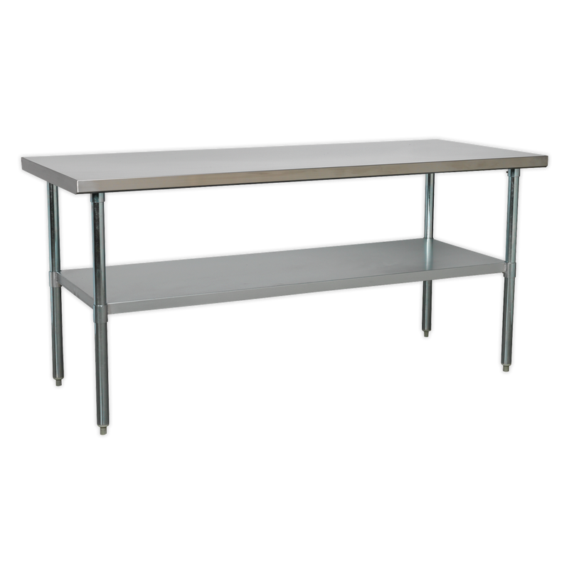 Sealey Stainless Steel Workbench AP1872SS 1.8m Capacity 120kg
