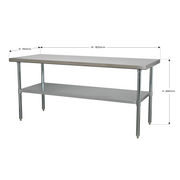 Sealey Stainless Steel Workbench AP1872SS 1.8m Capacity 120kg