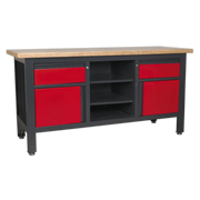 Sealey Workbench AP1905A 1690mm with 2 Drawers & 2 Cupboards
