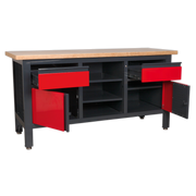 Sealey Workbench AP1905A 1690mm with 2 Drawers & 2 Cupboards