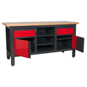 Sealey Workbench AP1905A 1690mm with 2 Drawers & 2 Cupboards