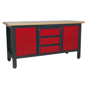 Sealey Workbench AP1905C 1690mm with 3 Drawers & 2 Cupboards