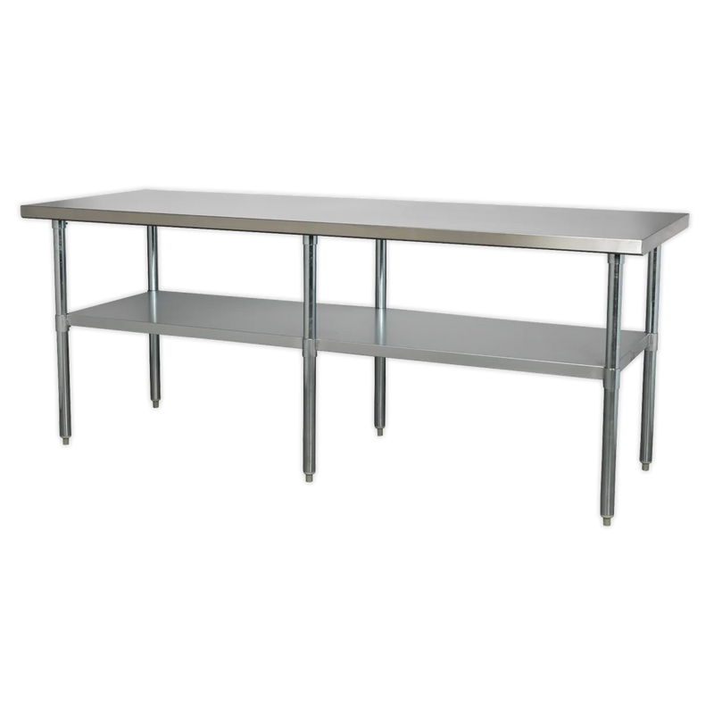 Sealey Stainless Steel Workbench 2.1m 120kg Capacity