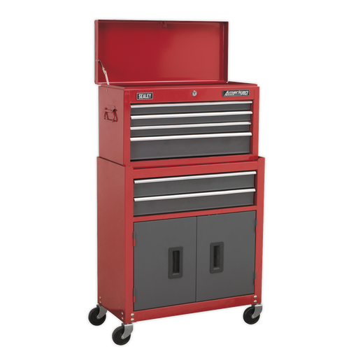 Sealey American PRO Tool Chest 9 Drawer AP2200BBSTACK Red