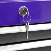 Sealey American PRO Tool Chest 9 Drawer Mid-Box Rollcab Stack Purple