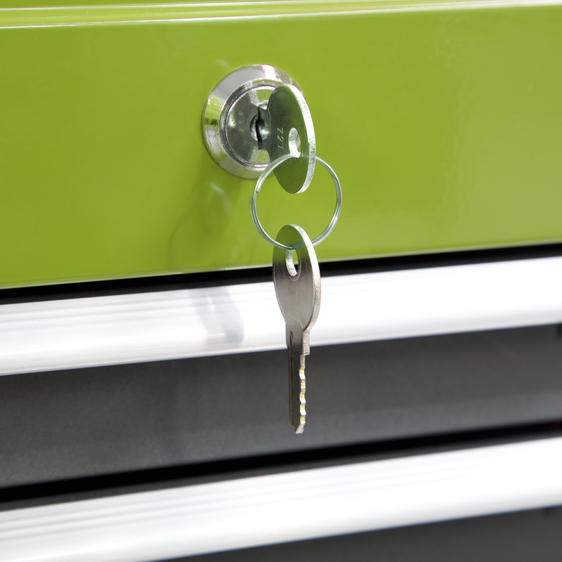 Sealey American PRO Tool Chest & Rollcab 6 Drawer Combination Green/Grey
