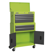 Sealey American PRO Tool Chest & Rollcab 6 Drawer Combination Green/Grey