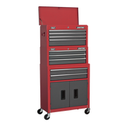 Sealey American PRO Tool Chest 9 Drawer AP2200BBSTACK Red