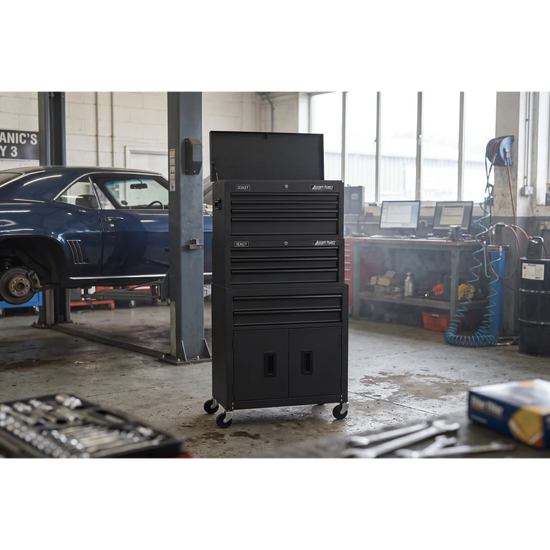 Sealey Tool Chest Stack 9 Drawer Black AP2200BKSTACK