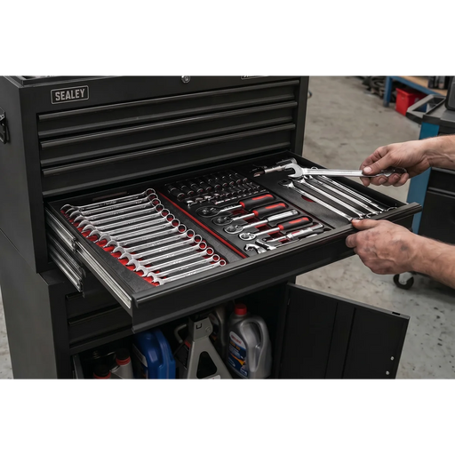 Sealey Tool Chest Stack 9 Drawer Black AP2200BKSTACK